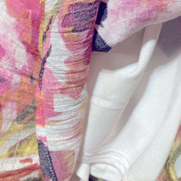 Zac & Rachel 1X Bell Sleeve On or Off Shoulder Floral Dress Fully Lined 13033 - Picture 8 of 9